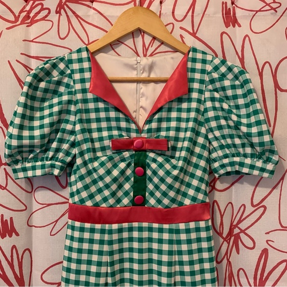 Retro Pin Up Wiggle Midi Dress - Picture 3 of 12